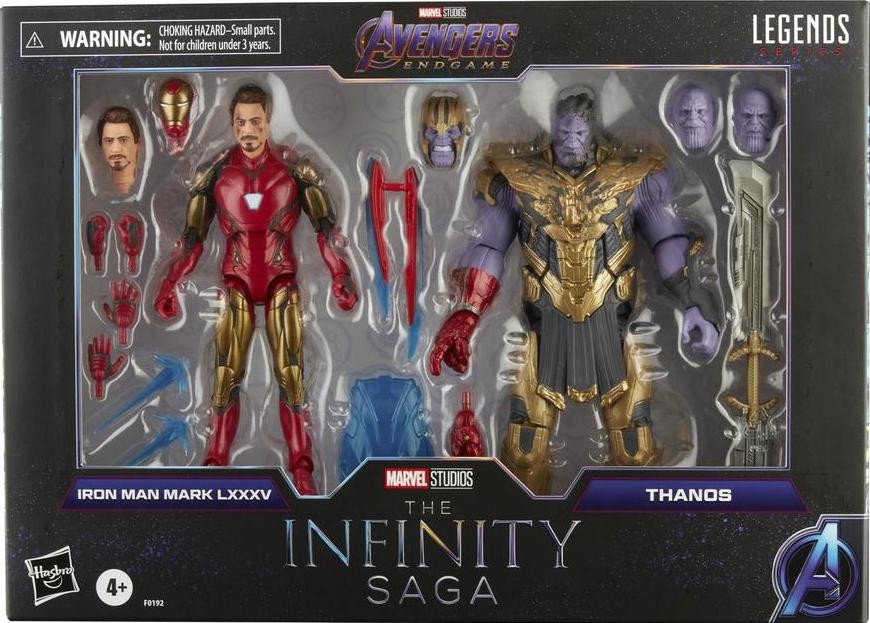 Marvel Legends Infinity Saga Iron Man MK85 & Thanos Final Battle (Avengers Endga