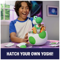 Super Mario Galaxy Movie, Hatchin’ Yoshi Interactive Yoshi Figure, For Ages 4 Up