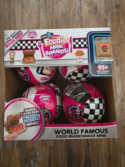 2 Boxes Of Zuru Mini Brands! Foodie Series 2 New Sealed Balls – 16 Balls Total