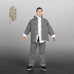 1/6 Chinese Kung Fu Robe Shirt Pants Training Clothing Fit 12” Action Figure