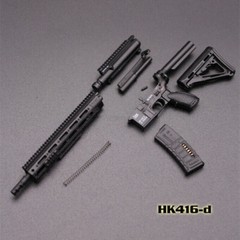 Soldier Accessories 1:6 Scale Plastic Assault Rifle Weapon Gun Fit 12” Figure