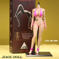 JIAOU DOLL 1:6 Suntan Skin Figure Body Large Bust 12inch Female Toys JOQ-10E-BS