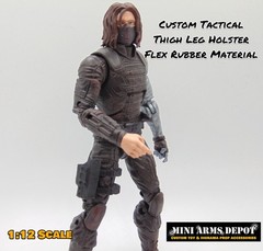 Custom 1:12 Thigh Leg Holster Accessory for 6″ Marvel Legends Figures (RIGHT)