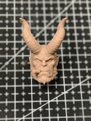 1/12 1/4 1/6 1/18 Unpainted Hellboy Comics Baron Head Carved Model Toys