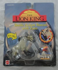 Disney’s The Lion King Battle Action Banzai with Zazu Collectible Figures set