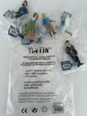 Original The Adventures of Tintin Action Figures 6 PCS Set Toy Cake Toppers NEW