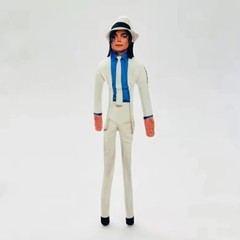 Michael Jackson Style Plush Doll Soft Collectible Figure Fan Gift Decoration