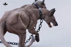 JXK 1/6 Fierce Hell Three-headed Dog Figure Animal Model Adult Xmas Gift Toys