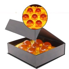New Dragon Ball Z Stars Crystal Glass Ball 7pcs with Gift Box LARGE 76MM