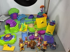 Mattel Disney Winnie the Pooh 100 acres Woods Campground Swimming Hole Lot parts