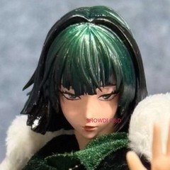 1/12 Painted ONE PUNCH-MAN Fubuki Head Carving For 6”Romankey Vtoys Figure